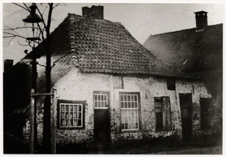 Het in 1910 afgebroken huis waar Petrus Noijen werd geboren.