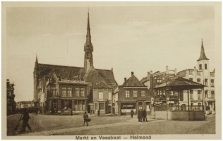 Helmond. Hoek Markt-Veestraat. Fotograaf J. Strijbosch, Sevenum.