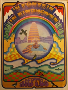 Een Flower Power Affiche t.g.v. de feestelijkheden op 18 september 1969.