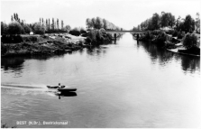 Een van de plekken waar de Duitse brozems gaarne verbleven; aan de oevers van het Beatrixkanaal. Foto: Jos Pé, collectie RHCe.