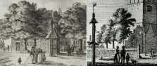 Jan de Beijer, tekenaar van vele Nederlandse dorps- en stadsgezichten in de 18de eeuw, tekende in 1738 de kaak van Helmond en van Deurne