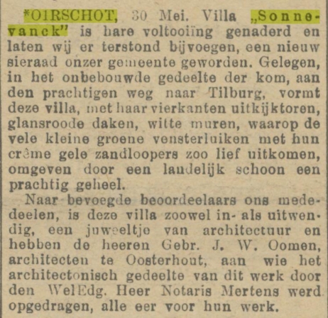 Krantenknipsel 2 juni 1913