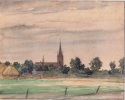 Johan Jacobs, Stiphout, 1943, aquarel.